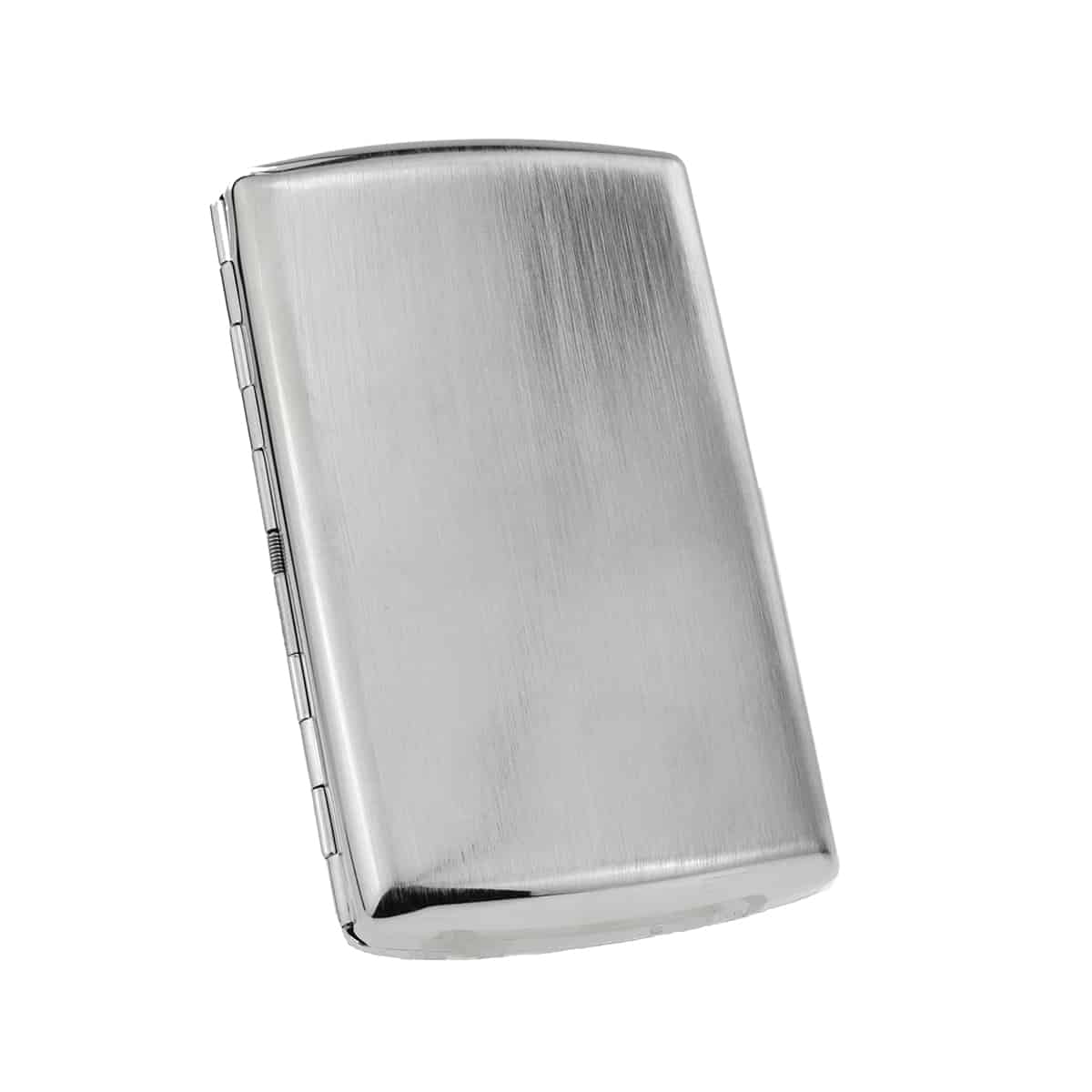 best small cigarette case for roll ups Double Sided Brush Chrome Cigarette Case Suitable For Up To 12 Roll Ups Or  Kingsize Cigarettes (1)