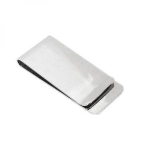Silver Plain Money Clip (Engravable)  (55 x 25mm)