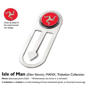 Book Marker : Isle of Man (Ellan Vannin), MANX, Triskelion Collection. Themed Live*Love*Laugh