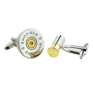 Shotgun Cartridge & End Cap, Shooting Mixed Pair Of Cufflinks
