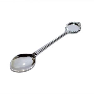 Silver Metal Spoon 15mm Bezel  Cabochon Recess for Doming