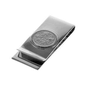 Lucky Sixpence Money Clip (Silver or Gold)