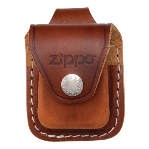 Zippo Brown Leather Lighter Pouch With Loop