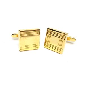 Gold Plated Classic Cufflinks