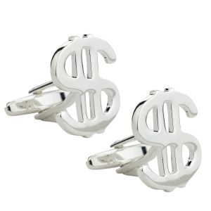 Dollar $ Sign Money Cufflinks