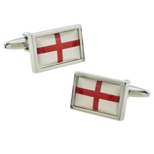 England St George Cross Flag Cufflinks