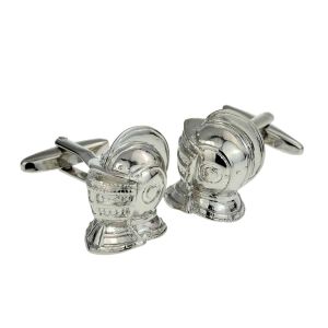 Medieval Knights Helmet Cufflinks