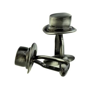 Antique Style Top Hat Wedding Cufflinks for Groom, Dads, Best Man, Usher etc