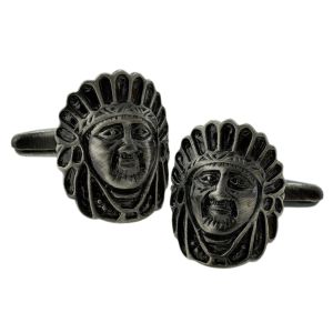 Red Indian Chief Cufflinks
