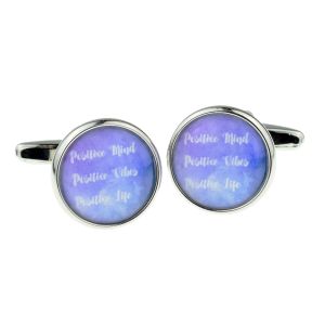 Positive Mind Vibes & Life Cufflinks