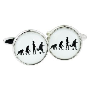 Evolution of a Footballer Cufflinks for a Football Player or Fan