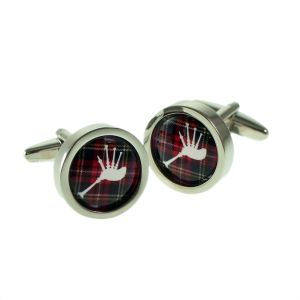 Royal Stewart Bagpipe Design CUfflinks