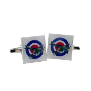 Spitfire with Roundel Design Cufflinks