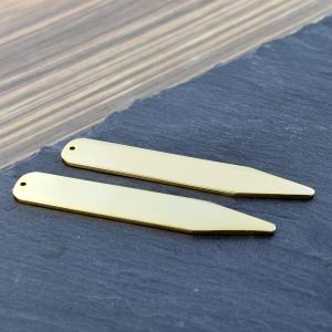 Gold Plated Collar Stiffeners (engravable)