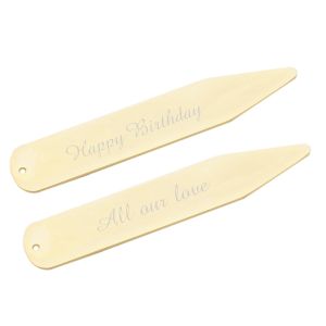 Gold Plated Collar Stiffeners (engravable)