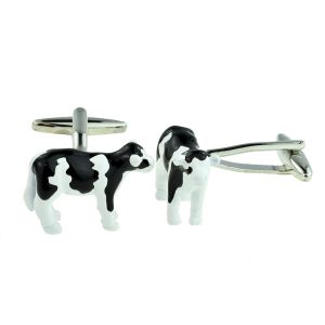 Fresian Cow 3d Design Cufflinks
