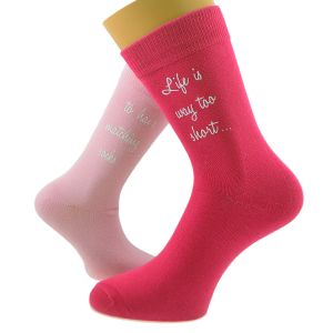 Life is way too short to have matching socks Ladies Mismatched Ladies Socks