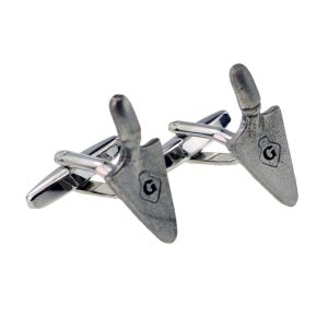 English Made Pewter Masonic with G Design Trowel Cufflinks