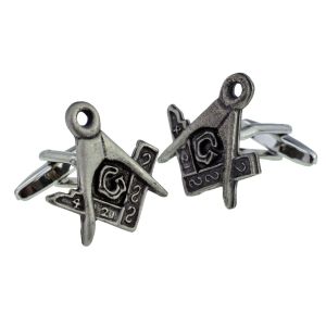 English Made Pewter Masonic Regalia with G Cufflinks