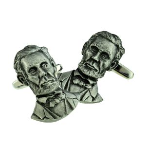 USA Abraham Lincoln American President Pewter Cufflinks
