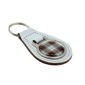 Scottish Stewart Tartan Design Keyring