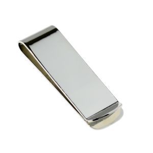 Plain Silver Money Clip (engravable)