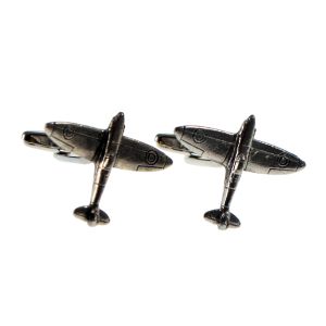 English Made Spitfire Pewter Cufflinks