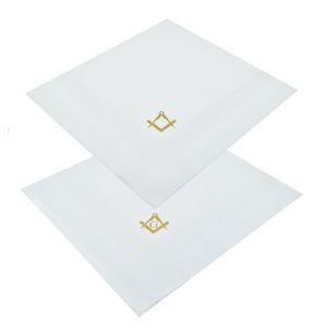 Masonic Gold Design Pocket Handkerchief