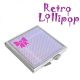 Retro Lollipop Lilac & Pink Gift Design Handbag Mirror