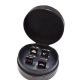 2 Pairs of Retro Design Cufflinks in Leather Travel Case
