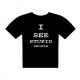 Stupid People Design Mens Black T Shirt