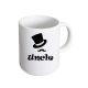 Uncle Top Hat & Moustache Design Wedding Ceramic  Mug