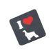 I Love Afghans Drinks Coaster