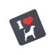 I Love Beagles Drinks Coaster