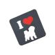 I Love Bichon Frise Drinks Coaster