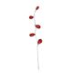 Burgundy Crystal Spray on Silver Stem
