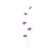 Purple Crystal Spray on Silver Stem
