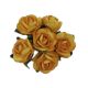 Pack of 144 Miniature Decorative Gold Tea Roses