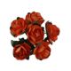 Pack of 144 Miniature Decorative Orange Tea Roses