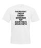 Two Sides Design Mens White T Shirt