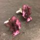 Pink Queens Head Union Jack Cufflinks by London Designer Mojiana