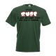 I'm Not Rude Design Mens Green T Shirt