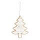 Burlap Peace Design Tree Hanging Decoration (DWC)