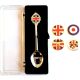 Crown Design Silver Souvenir Spoon with Union Jack theme designs
