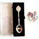 Crown Design Silver Souvenir Spoon with Baby Girl design