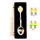 Crown Design Silver Souvenir Spoon with Same Sex Wedding designs