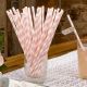 Pack of 25 With Love Design Paper Straws