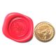 Single Wax sealing coin design 246 Standing T Rex Dinosaur Fossil design