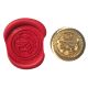 Single Wax sealing coin design 252 Museum, T Rex Head Dinosaur Fossil design