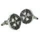 Round Design Celtic Cross Cufflinks